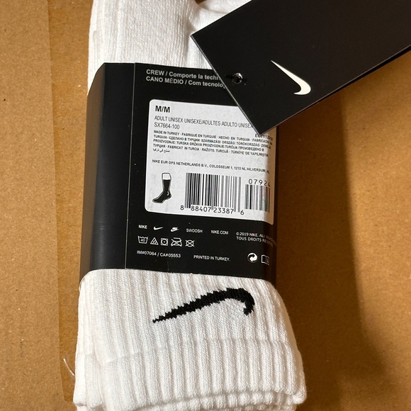 Nike Everyday Cotton Cushioned Crew Socks - White - Picture 2 of 4